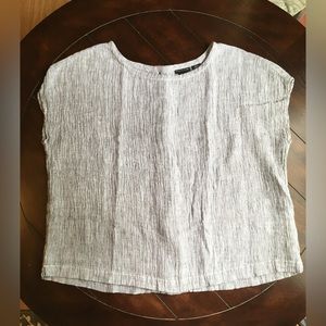 Tahari Linen Top - M